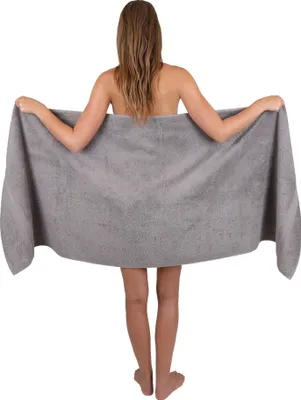 Produktbild von Betz XXLSaunatuch 70 x 200 cm  GOLD 100%Baumwolle Qualität 600g/m² Farbe silbergrau