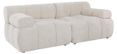 Produktbild von Modulierbares Sofa 2-Sitzer aus meliertem Stoff in Beige FACIVIL