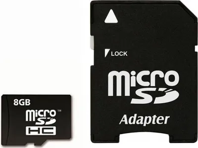 Image de Carte Micro-SD 8 Go - carte mémoire + adaptateur