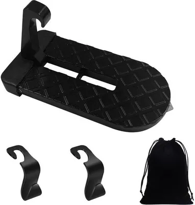 Image de Pédale de porte de voiture rabattable - Pédale manuelle - 1 pièce - Noir
