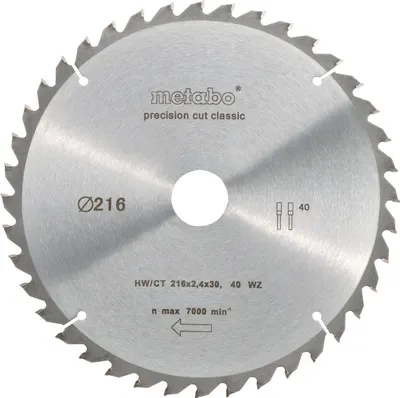 Produktbild von Metabo PrecisionCutClassic 216x 30, 40 WZ 5neg