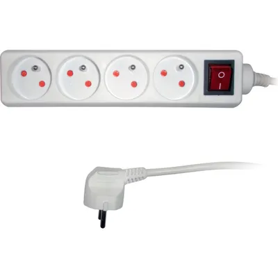 Obrázek produktu pro SENCOR SPC 24 Prodlužovací kabel s vypínačem, 4 zásuvky, délka 2 m