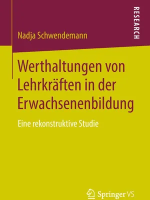 Produktbild von Werthaltungen von Lehrkräften in der Erwachsenenbildung