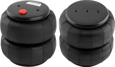 Image de Paire de ressorts pneumatiques 2600 LBS Soufflet š€ port unique 1/2" NPT pour suspension lourde