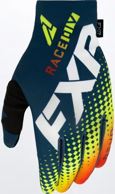 Imagen del producto de Guantes de motocross FXR Pro-Fit Air, color azul/naranja, talla S
