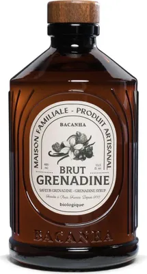 Produktbild von Bacanha Sirop Brut de Grenadine  400 ml -  Grenadine Sirup mit  Rohrzucker