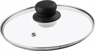Image de Couvercle en verre pour casseroles et poêles - Couvercle universel 22 cm - Résistant à la chaleur - Rond - 1 pièce