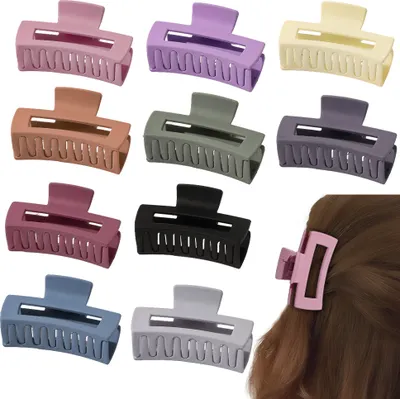 Produktbild von CANDeal 10 Stück Haarklammern, Kunststoff Haar Klaue Clips Haarspangen Damen, Rutschfeste Haarklammern für Frauen Mädchen Dickes und Dünnes Haar