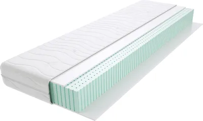 Produktbild von Matratze 90x200 cm Doppelmatratze, H3 Mittelfest 7 Zonen-Latexmatratze 17 cm Hoch Hypoallergene Wendematratze mit Klimafaser, Gesteppter Bezug Marino