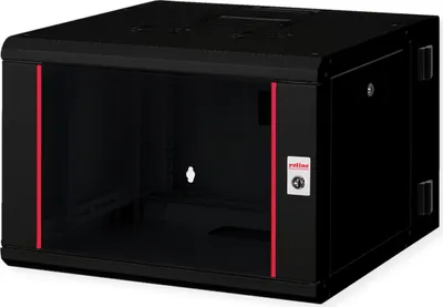 Produktbild von ROLINE 19-Zoll Wandgehäuse Pro 7 HE, 600x600 BxT zweiteilig schwenkbar schwarz