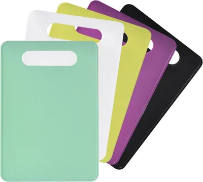 Zdjęcie produktu dla zestaw 5 antypoślizgowych plastikowych desek do krojenia bez BPA 29x19cm