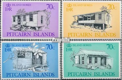 Produktbild von Briefmarken Pitcairn 1987 Mi 293-296 (kompl.Ausg.) postfrisch Häuser