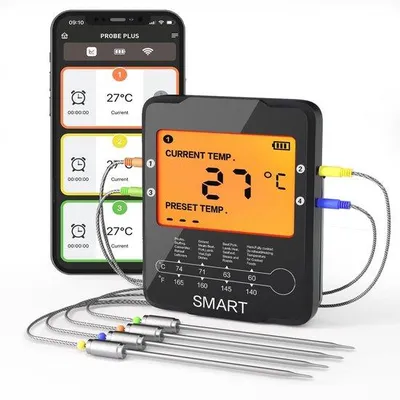 Produktbild von Drahtlose digitale Fleischthermometer für BBQ und Küche