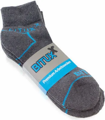 Produktbild von Bituxx 15 Paar Quaters Freizeit & Arbeitssocken Grau 47-50 MS-18565