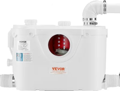 Immagine prodotto di Sistema WC con maceratore e pompa da 500 W WC con scarico verso l'alto per seminterrati