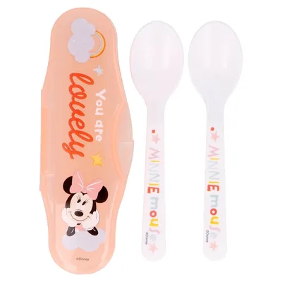 Immagine prodotto di THERMOBABY Set di 2 cucchiai con astuccio, Minnie