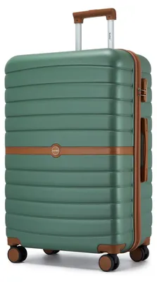 Produktbild von Hartschalenkoffer - ABS + PC - 70 cm - 360° leise Doppelrollen - Höhenverstellbarer Teleskopgriff - Zahlenschloss - Grün