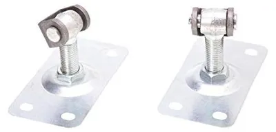 Immagine prodotto di Aqbau, set di 2 cerniere per portoni, regolabili, filettatura M20, con piastra di fissaggio 160x85 mm. Cerniere per portoni, regolabili
