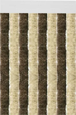 Produktbild von Flauschvorhang 90x220cm ( Beige-Braun ), perfekter Insekten- und Sichtschutz für Ihren Wohnwagen / Caravan, viele Farben erhältlich