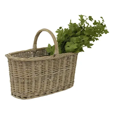 Produktbild von ładny kosz z uchwytem 45x17 cm brązowy