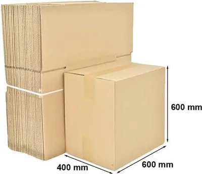 Zdjęcie produktu dla Kartony Klapowe Pudełko Katronowe Do Pakowania 600x400x600mm C500, 10 szt