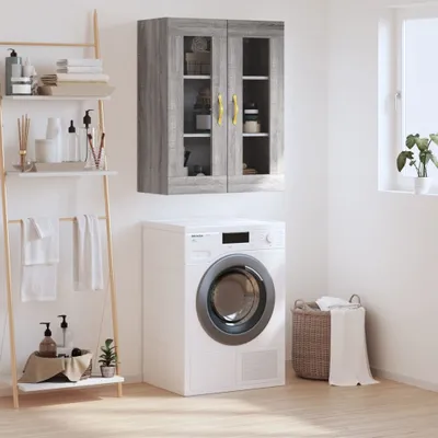 Zdjęcie produktu dla vidaXL Szafka ścienna szara Sonoma 69,5x34x90 cm