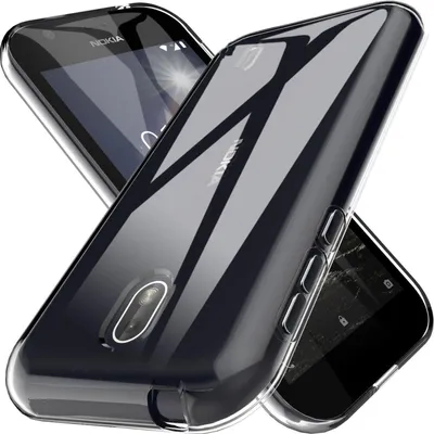 Produktbild von Conie Silikon Schutzhülle für Nokia 1 Tasche klar Case Cover Bumper Hülle durchsichtig in transparent