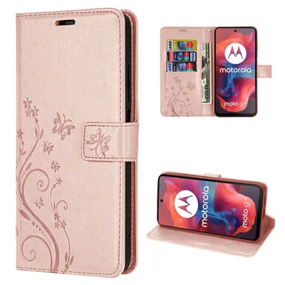 Produktbild von Hülle Motorola Moto G04 / G24 /E14 Handyhülle mit [Standfunktion][Kartenfächern]