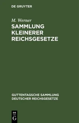 Produktbild von Sammlung kleinerer Reichsgesetze