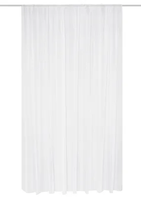 Produktbild von 41082 Fertigstore KYRA aus Effektvoile mit streifen, weiß, Kräuselband