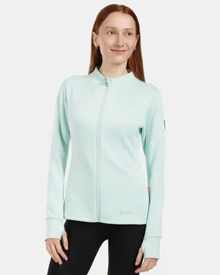 Imagen del producto de Sudadera de forro polar para mujer KILPI LAJEN-W 1L0205KI, color menta, talla 46