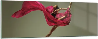 Produktbild von Bilder auf glas - Einteilig - Tänzer Ballett Künstler - 90x30cm - Glasbilder - Wandbilder - Bilder - zum Aufhängen bereit - Wanddekoration aus Glas - Glas Bilder - Wandbild auf Glas - GAB90x30-5037