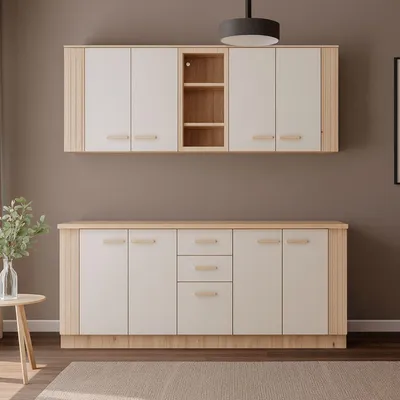 Immagine prodotto di Ghemme - Cucina, Beige, 2 Cassetti, Elettrodomestici non inclusi