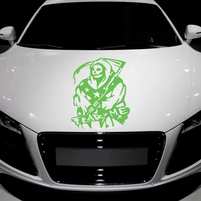 Produktbild von Aufkleber - Autoaufkleber "Fear me" 60cm x 50cm lindgrün - Tuning Carystyling Heckscheibe Auto
