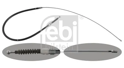 Produktbild von FEBI BILSTEIN Handbremsseil Seilzug Feststellbremse für SKODA SUPERB Kombi (3T5) Hinten Hinten Links Hinten Rechts 48306