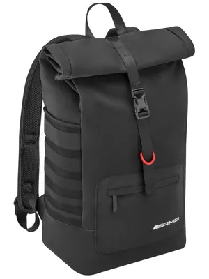 Produktbild von Mercedes-AMG Roll-Top Rucksack, schwarz, wasserabweisend