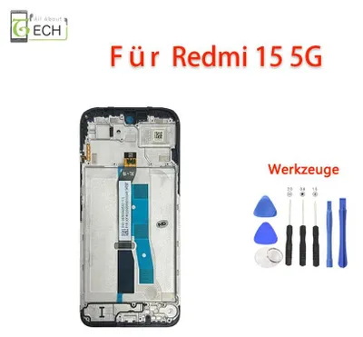 Produktbild von Für Xiaomi Redmi 15 5G 25057RN09G LCD Display mit Rahmen Touchscreen Bildschirm