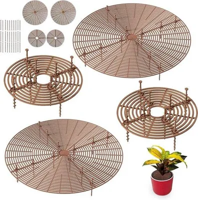 Produktbild von Famanu Bodenbeschützer für Blumentöpfe - Set von 4 - 52/30 cm
