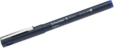 Produktbild von Schneider Schreibgeräte Pictus, Blau, Fein, Schwarz, Kunststoff, Rund, Tinte auf Wasserbasis