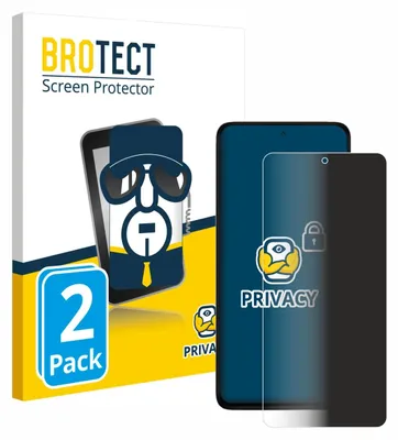 Produktbild von 2x BROTECT Sichtschutzfolie für Xiaomi Redmi Note 14 4G Anti-Spy Privacy Sichtschutz Blickschutz Folie Blaulicht-Schutz