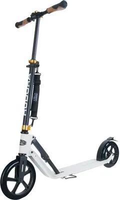 Produktbild von HUDORA BigWheel Style 230 Scooter - weiß - Aluminium-Roller mit großer Trittfläche - höhenverstellbar & zusammenklappbarer - für bis zu 120kg