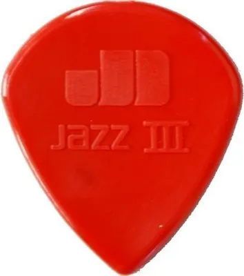 Image de Dunlop Pick Jazz III Rouge Nylon