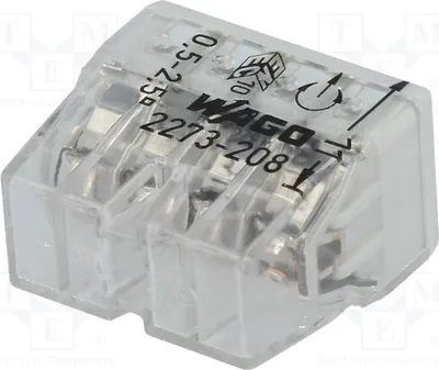 Obrázek produktu pro 5x instalační rychloklem 0,5÷2,5 mm², 2273-208, rychlé konektory, 2273