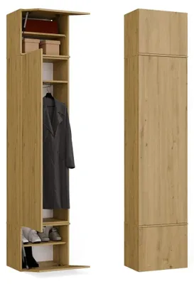 Imagen del producto de Armario HAGA, 1 puerta, roble artesanal