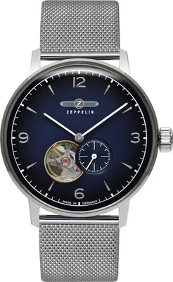 Zeppelin 8066M-3n Herrenuhr Automatik Hindenburg mit Mesh-Armband 1