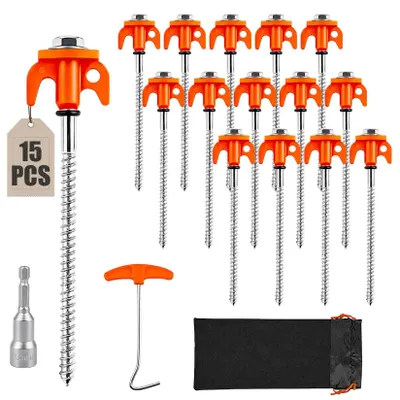 Productafbeelding van Solidchoice - Set van 15 Tentharingen voor Tuin en Camping