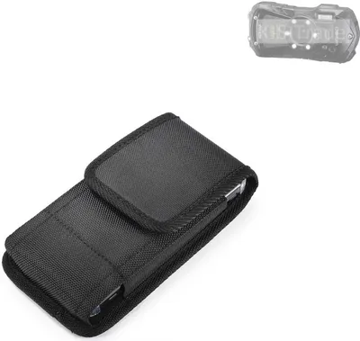 Produktbild von Holster Gürteltasche kompatibel mit Pentax WG-90 Holster Gürtel Tasche wasserabweisend Handy Hülle Schutz Hülle Outdoor schwarz K-S-Trade