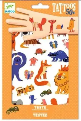 Produktbild von Djeco-Tattoos: Lustige Tiere