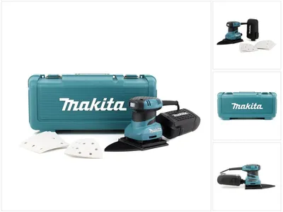 Zdjęcie produktu dla Makita BO4565K, Szlifierka orbitalna, Rzep, Czarny, Turkusowy, 14000 OPM, 1,5 mm, 0,75 mm