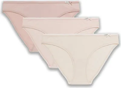 Imagen del producto de Paquete de 3 tangas de bikini para mujer, modelo Atlantic, de algodón, en varios colores, talla XL